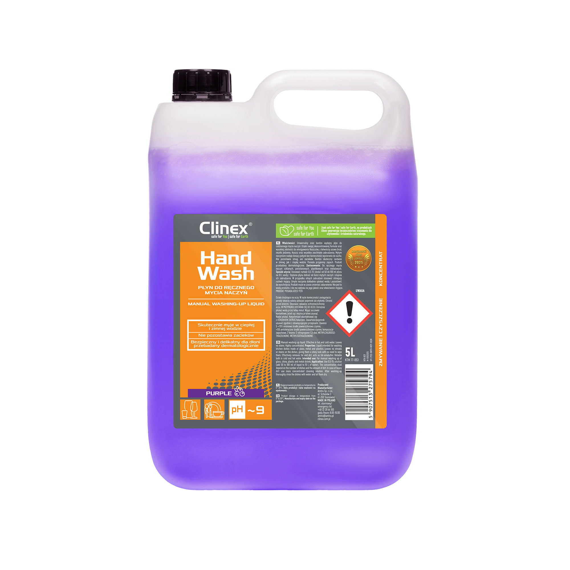 77-053 CLINEX HandWash Purple 5L - obrazek 1