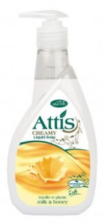 Attis-mydła w płynie - MLEKO I MIÓD - obrazek 3